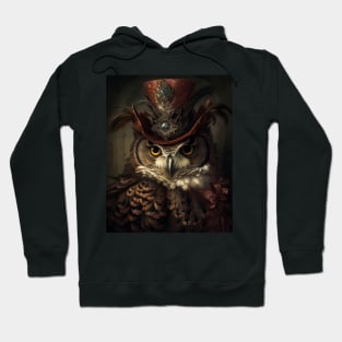 Victorian Owl Gentleman Hoodie